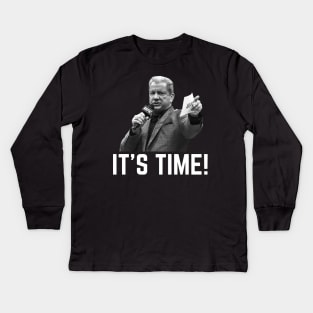 Bruce Buffer It's Time! Kids Long Sleeve T-Shirt